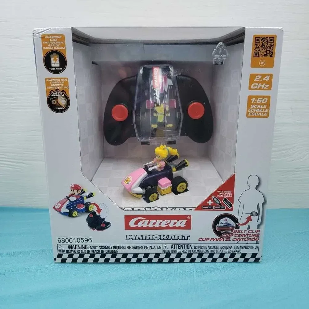 Carrera RC Mario Kart Mini Peach 2.4GHz Radio Control Car New